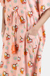 Shararat Cotton Full Length Nightdress - Pink — thumbnail 9