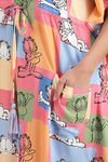 Shararat Cotton Full Length Nightdress - Pink — thumbnail 10