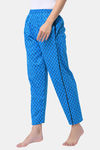 Shararat Cotton Loungewear Bottom - Blue — thumbnail 2