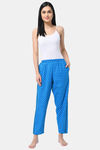 Shararat Cotton Loungewear Bottom - Blue — thumbnail 5