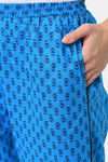 Shararat Cotton Loungewear Bottom - Blue — thumbnail 6