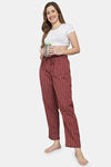 Shararat Cotton Loungewear Bottom - Red — thumbnail 6