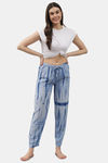 Shararat Cotton Loungewear Bottom - Blue — thumbnail 5