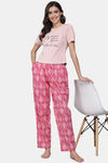 Shararat Cotton Loungewear Bottom - Pink — thumbnail 7