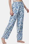 Shararat Cotton Loungewear Bottom - Blue — thumbnail 3