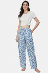 Shararat Cotton Loungewear Bottom - Blue — thumbnail 6