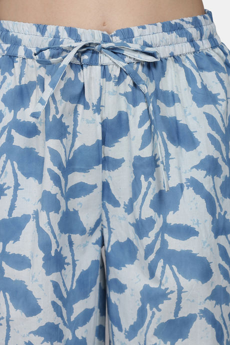 Shararat Cotton Loungewear Bottom - Blue — image 8