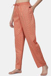 Shararat Cotton Loungewear Bottom - Peach  — thumbnail 2