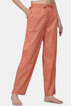 Shararat Cotton Loungewear Bottom - Peach  — thumbnail 3