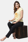 Shararat Cotton Loungewear Bottom - Black — thumbnail 5