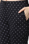 Shararat Cotton Loungewear Bottom - Black — thumbnail 6