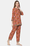 Shararat Cotton Pyajama Set - Brown — thumbnail 3