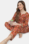 Shararat Cotton Pyajama Set - Brown — thumbnail 7