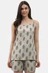 Shararat Cotton Pyajama Set - Beige — thumbnail 1