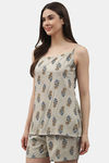 Shararat Cotton Pyajama Set - Beige — thumbnail 2