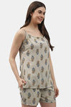 Shararat Cotton Pyajama Set - Beige — thumbnail 3