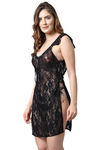 Shararat Lace Babydoll - Black — thumbnail 2