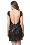 Shararat Lace Babydoll - Black — thumbnail 4