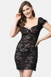 Shararat Lace Babydoll - Black — thumbnail 1