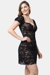Shararat Lace Babydoll - Black — thumbnail 2