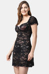 Shararat Lace Babydoll - Black — thumbnail 3