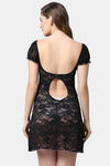 Shararat Lace Babydoll - Black — thumbnail 4