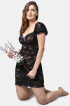 Shararat Lace Babydoll - Black — thumbnail 5