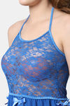 Shararat Lace Babydoll - Blue — thumbnail 6