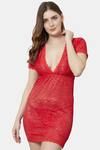 Shararat Lace Babydoll - Red — thumbnail 1