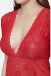 Shararat Lace Babydoll - Red — thumbnail 5