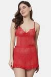 Shararat Lace Babydoll - Red — thumbnail 2
