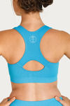 West Vogue Non Padded Sports Bra - Blue N Grey — thumbnail 5