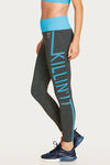 West Vogue Techfluence Legging - Grey N Blue — thumbnail 2