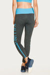 West Vogue Techfluence Legging - Grey N Blue — thumbnail 3