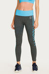 West Vogue Techfluence Legging - Grey N Blue — thumbnail 4