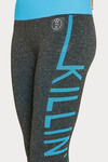 West Vogue Techfluence Legging - Grey N Blue — thumbnail 5