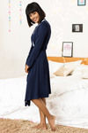 Zivame CoZzzie Rayon Elastane Plain Robe- Navy. — thumbnail 2