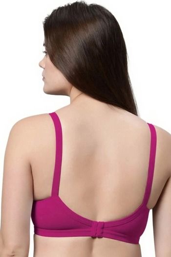 Eden Double Layered Non-Wired Full Coverage T-Shirt Bra (Pack of 2) - Multicolor — image 2