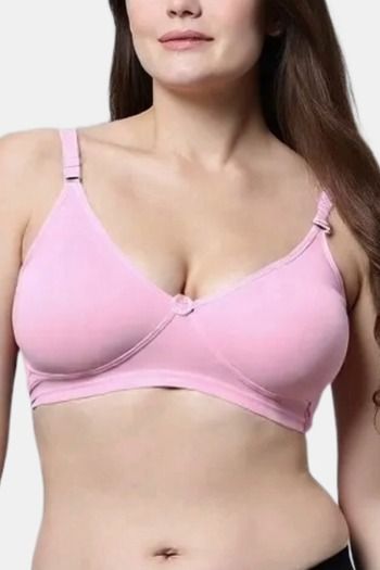 Eden Double Layered Non-Wired Full Coverage T-Shirt Bra (Pack of 2) - Multicolor — image 4