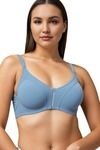 Eden Double Layered Non-Wired Full Coverage T-Shirt Bra - Iceblue — thumbnail 1
