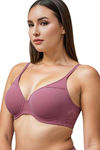 Eden Double Layered Non-Wired Full Coverage T-Shirt Bra - OnionPink — thumbnail 3