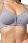 Eden Double Layered Non-Wired Full Coverage T-Shirt Bra - Grey — thumbnail 4