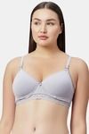 Eden Padded Non-Wired Full Coverage Maternity / Nursing Bra - Grey — thumbnail 1