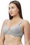 Eden Padded Non-Wired Full Coverage Maternity / Nursing Bra - Grey — thumbnail 3