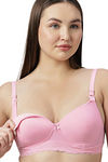 Eden Padded Non-Wired Full Coverage Maternity / Nursing Bra - Pink — thumbnail 4
