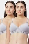 Eden Padded Non-Wired Full Coverage Maternity / Nursing Bra - GreyGrey — thumbnail 1