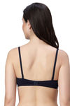 Eden Padded Non-Wired Full Coverage T-Shirt Bra - Navyblue — thumbnail 2