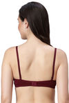 Eden Padded Non-Wired Full Coverage T-Shirt Bra (Pack of 2) - MaroonSkin — thumbnail 2