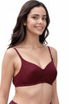 Eden Padded Non-Wired Full Coverage T-Shirt Bra (Pack of 2) - MaroonSkin — thumbnail 3