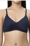 Eden Padded  Non-Wired Full Coverage T-Shirt Bra - Navyblue — thumbnail 4